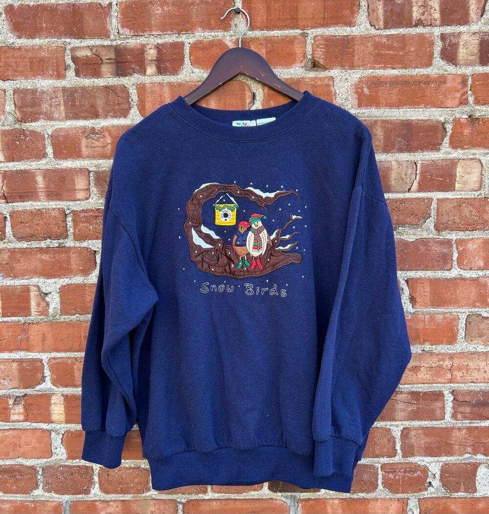 VTG Nutcracker Christmas Sweatshirt for Grandparents Size L